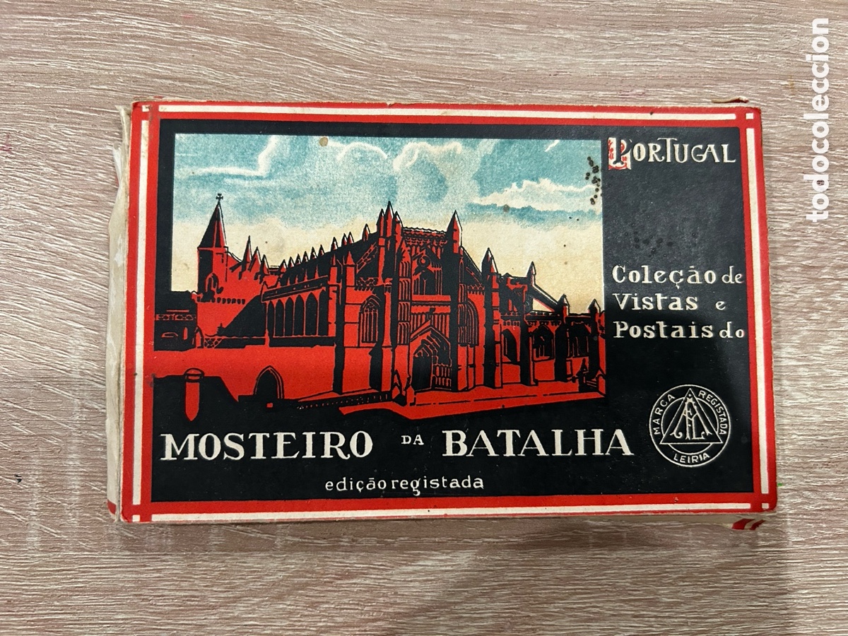 Postales: Mosteiro da Batalha - Antigua Caja / Cartera con Colecci&oacute;n de Postales - Edici&oacute;n L.I.D.A.