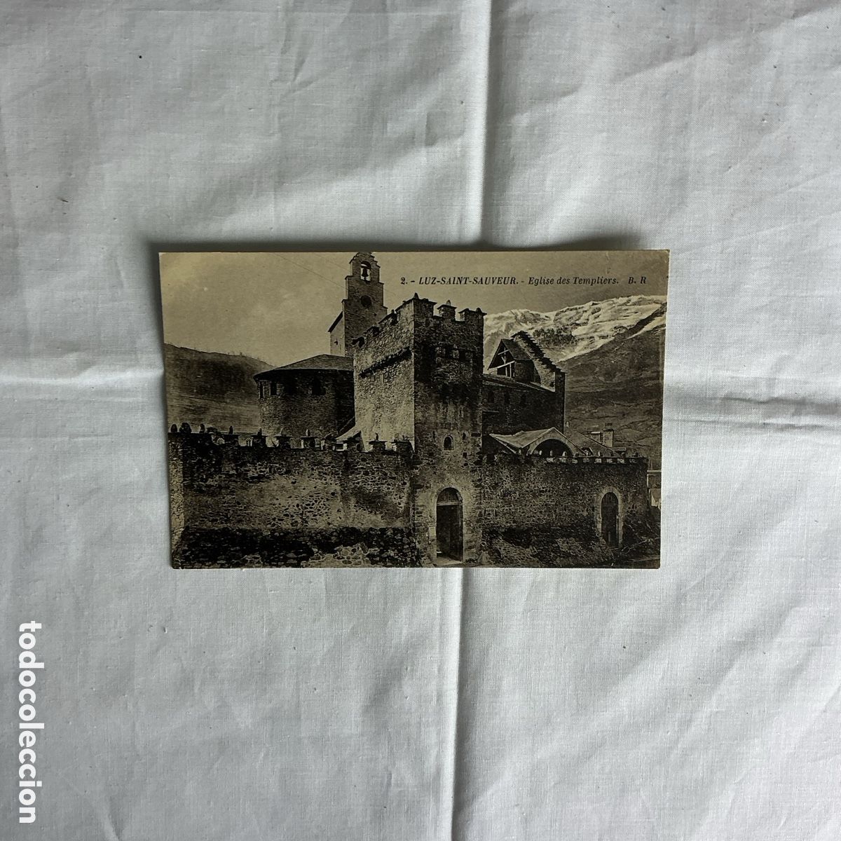 Cartes Postales: Postal Luz-Saint-Sauveur (Hautes-Pyr&eacute;n&eacute;es, Francia) &ndash; &Eacute;glise des Templiers