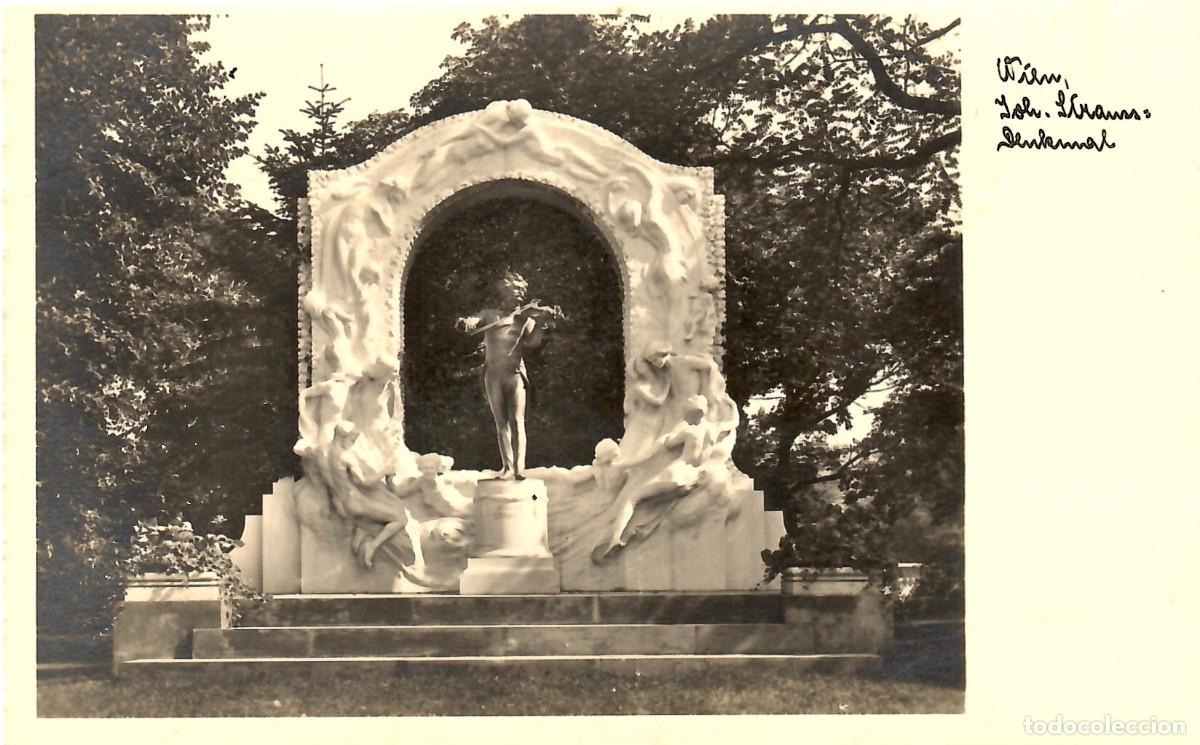 Postales: VIENA. Austria. Monumento a Johann Strauss. ECHTE PHOTOGRAPHIE N&ordm; 26093
