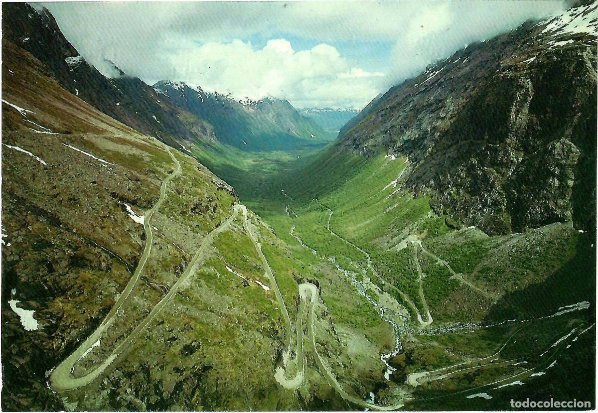 Postales: N&ordm; M-2529/37-NORGE. Noruega. Carretera de monta&ntilde;a Tollstigveien. Sin circular. ED. MITTET