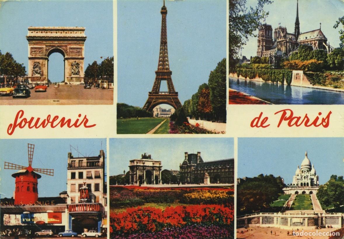 Postales: PAR&Iacute;S. Francia. Diversos aspectos. Sin circular. ED. CIM