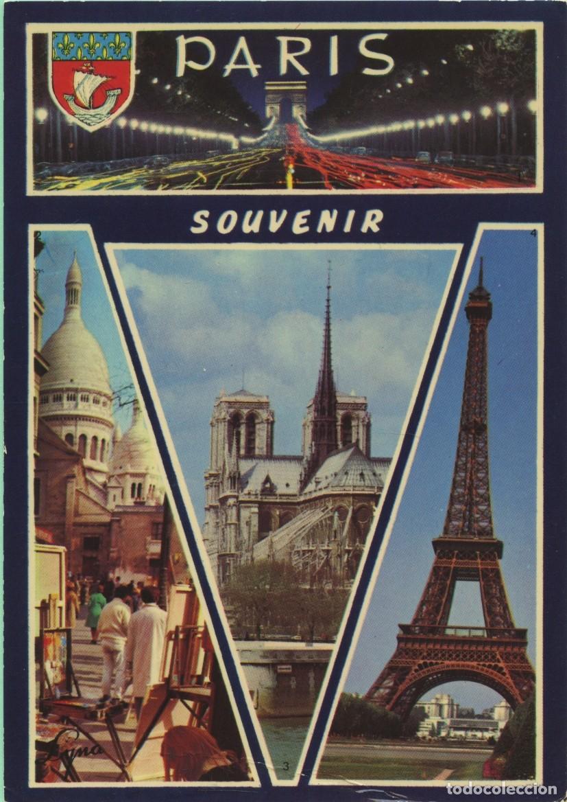 Postales: N&ordm; 973-PAR&Iacute;S. Francia. Diversos aspectos. ED. LYNA PAR&Iacute;S