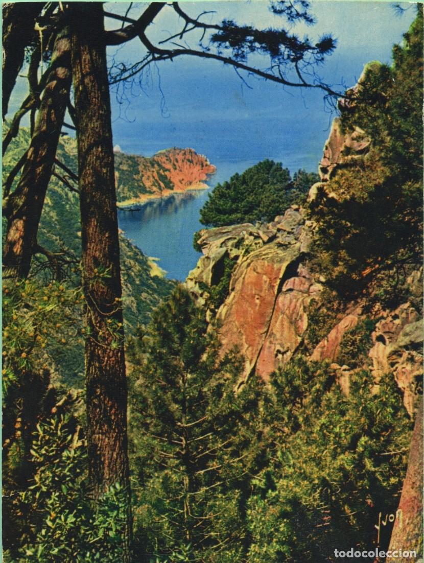 Postales: N&ordm; 20-C&Oacute;RCEGA. Francia. Las Calanchas. Barranco enmarcado. Escrita en 1969. ED. &Eacute;DITI&Oacute;NS D'ART YVON