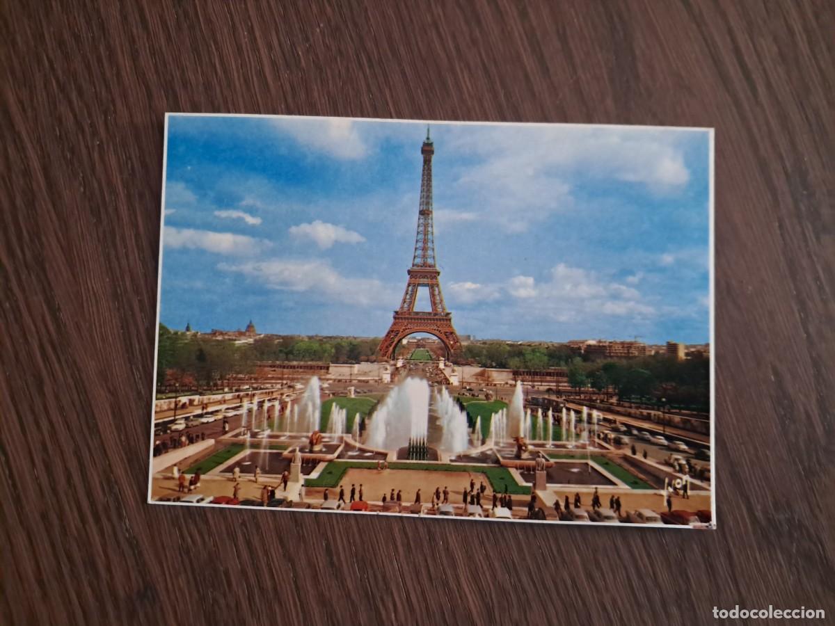 Postales: postal de Francia, Torre Eiffel, Paris, a&ntilde;o 1975.