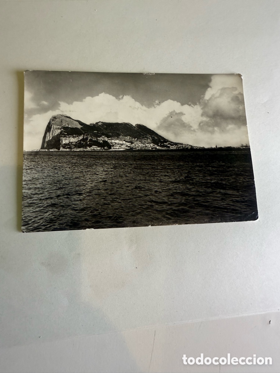 Postales: Postal Gibraltar &ndash; El Pe&ntilde;&oacute;n &ndash; Blanco y negro &ndash; Original de la &eacute;poca &ndash; Circulada &ndash; A&ntilde;os 60