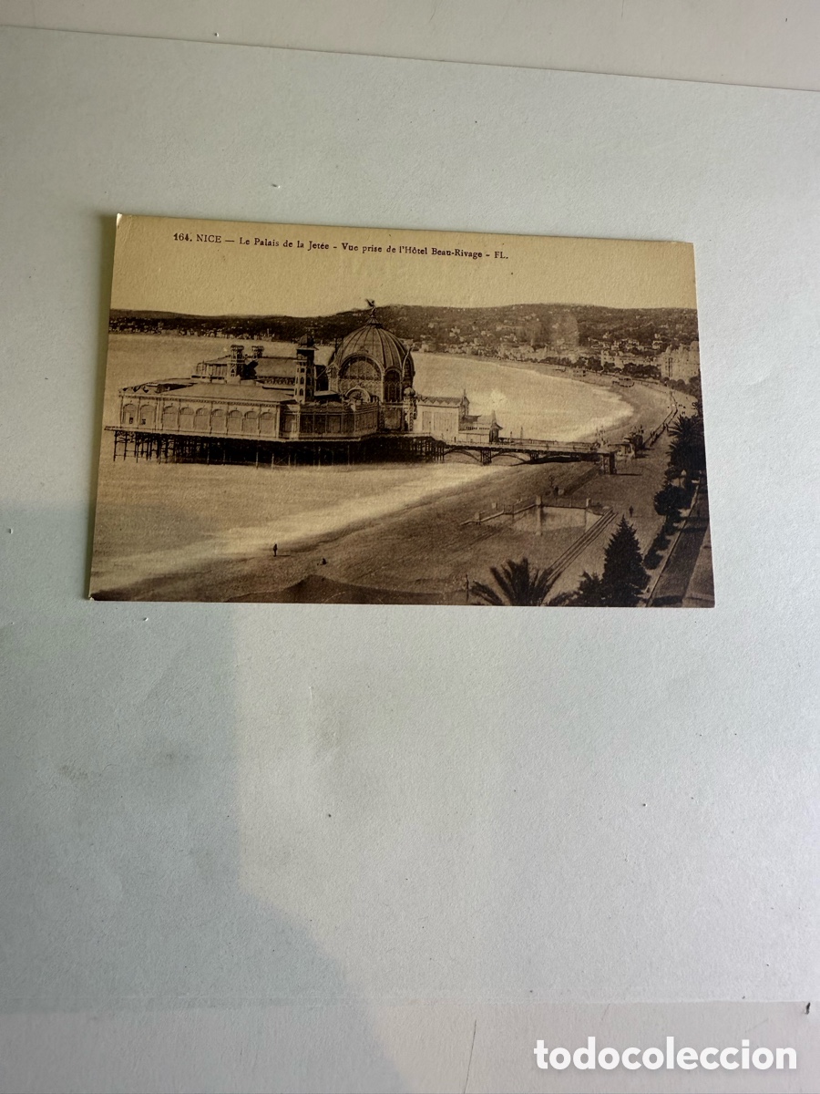 Postales: Postal Niza (Nice) &ndash; Le Palais de la Jet&eacute;e &ndash; Blanco y negro &ndash; Original de la &eacute;poca &ndash; A&ntilde;os 1930