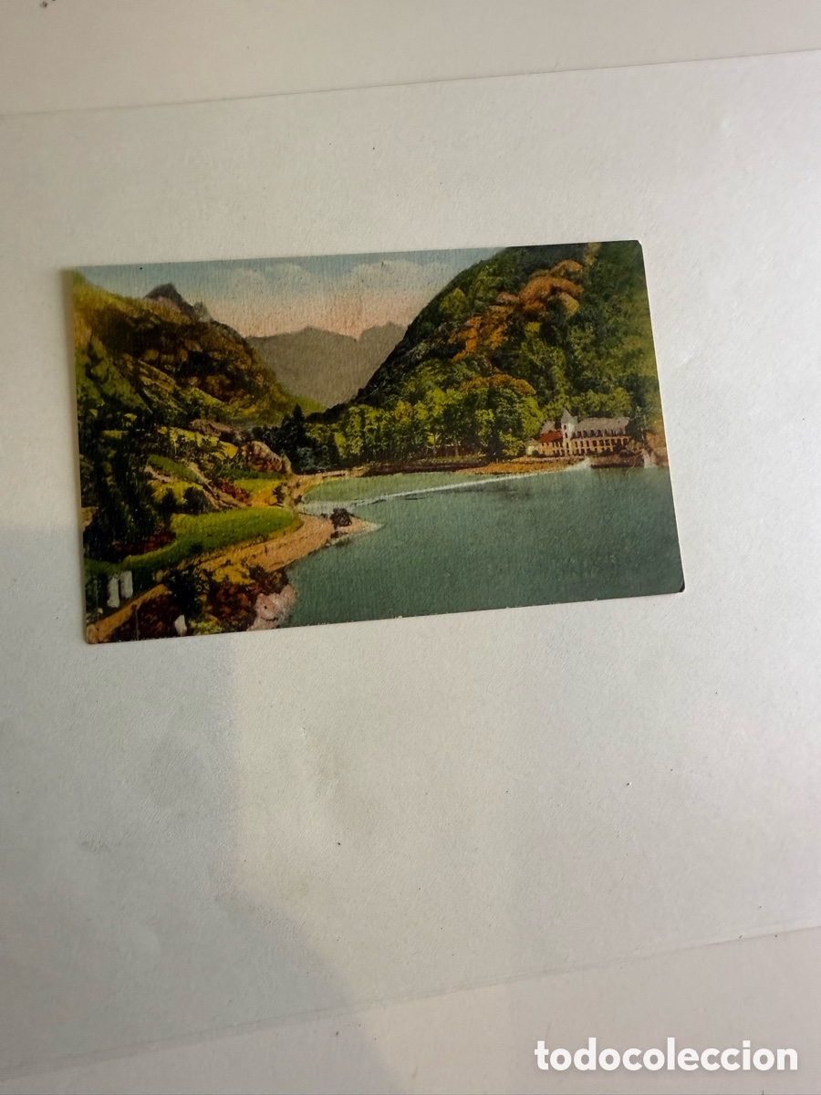 Postales: Postal Ax-les-Thermes &ndash; Lago d&rsquo;Orgeix &ndash; Color &ndash; Original de la &eacute;poca &ndash; A&ntilde;os 1950