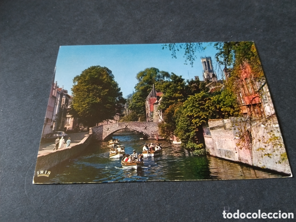 Postales: Postal Brujas Canal barcas