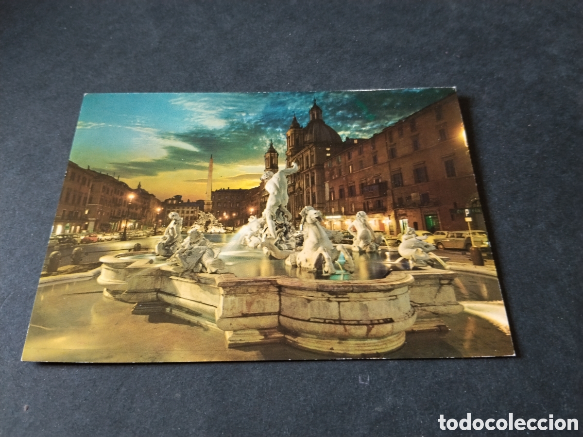 Postales: Postal Roma Plaza fuente
