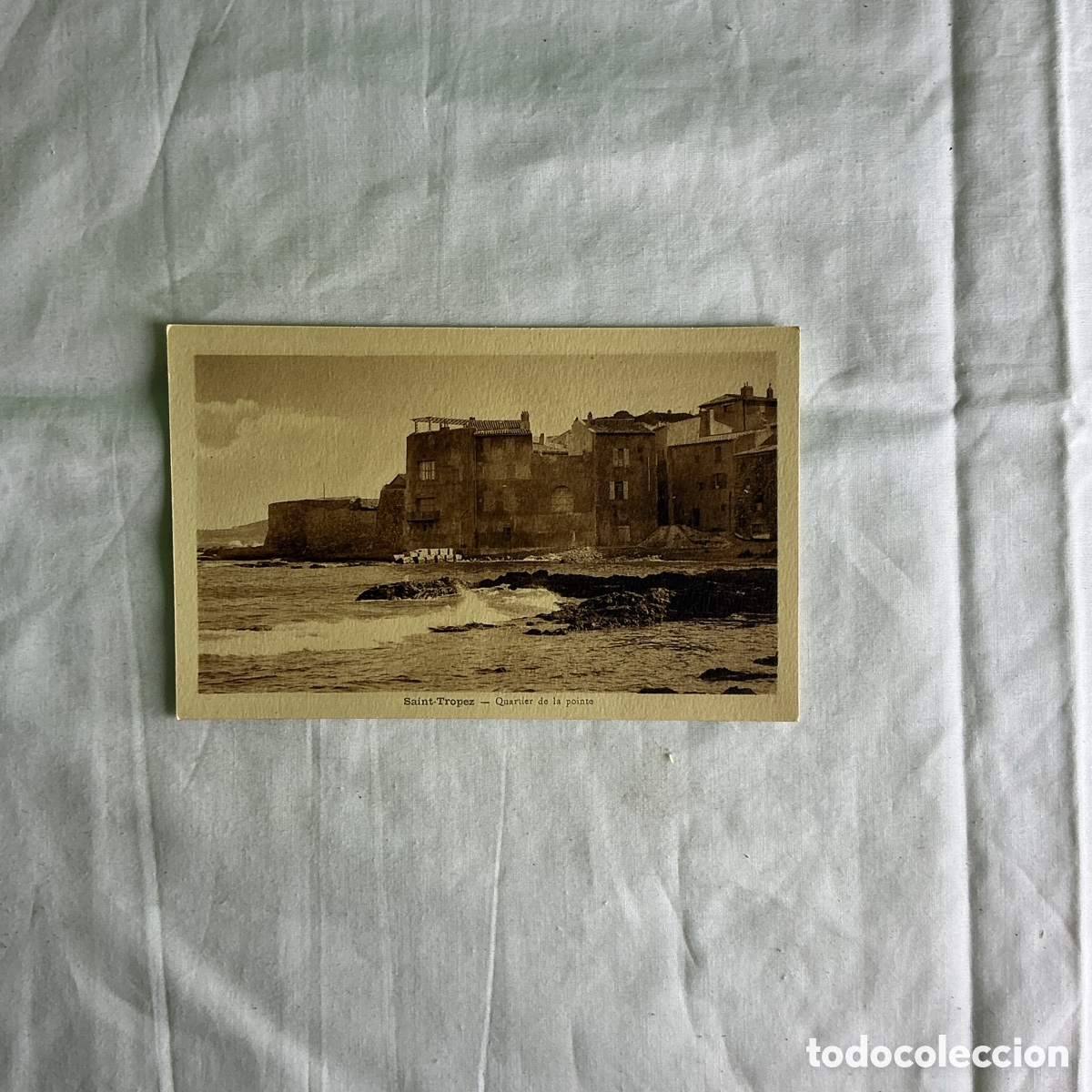 Postales: Postal Saint-Tropez Francia Blanco y negro Original de la &eacute;poca