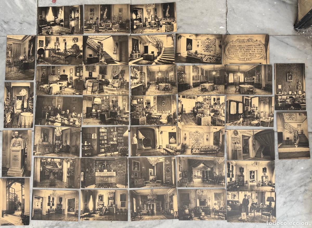 Postales: COLECCI&Oacute;N DE 39 POSTALES EN SEPIA DE LA REAL EMBAJADA DE ESPA&Ntilde;A EN BRUSELAS. P-EUR-652
