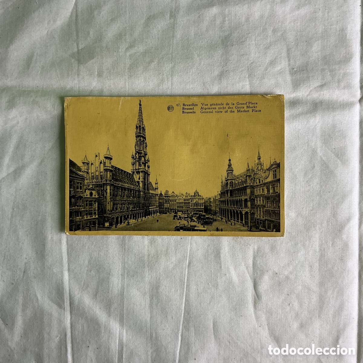 Postales: Postal Bruselas Gran Plaza Color Original de la &eacute;poca