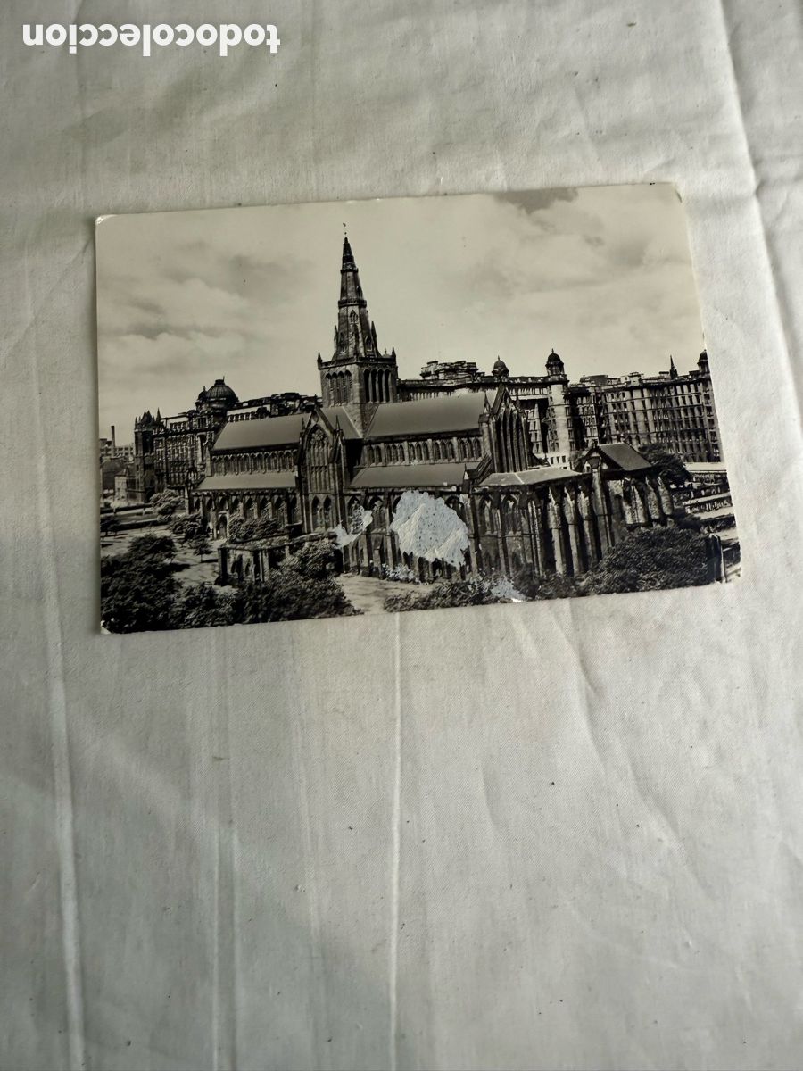 Postales: Postal Glasgow Cathedral blanco y negro original de la &eacute;poca