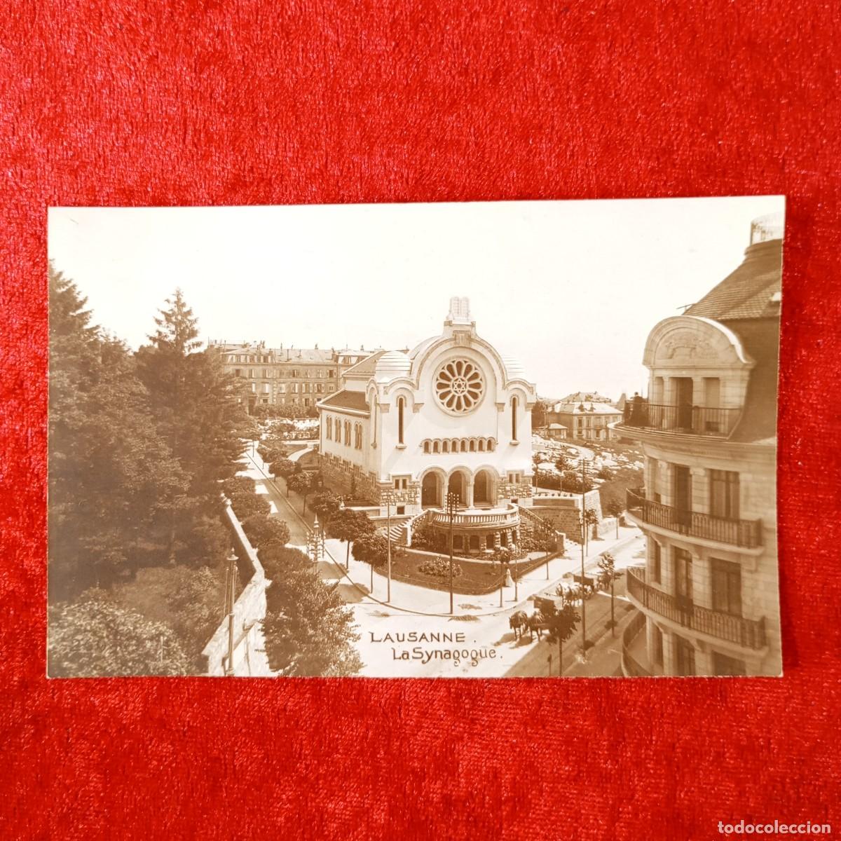 Postales: POSTAL - LAUSANNE - LA SYNAGOGUE - PERROCHET-MATILE - RAR&Iacute;SIMA / 1548