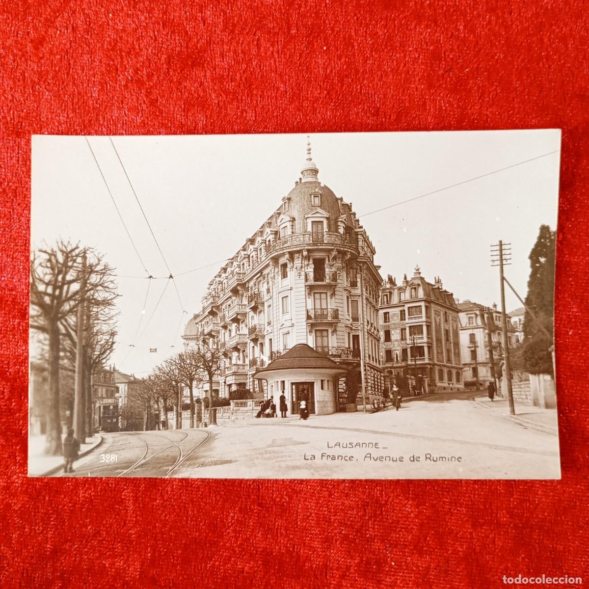 Postales: POSTAL - LAUSANNE - LA FRANCE, AVENUE DE RUMINE - 3281 - PERROCHET-MATILE - RAR&Iacute;SIMA / 1552