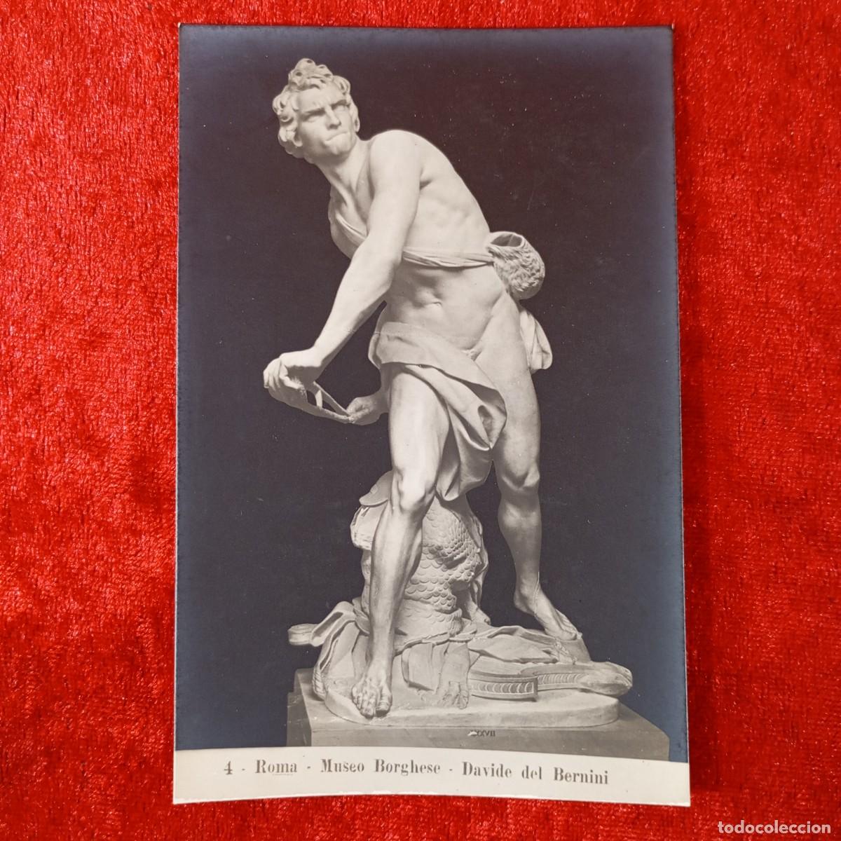 Postales: POSTAL - ROMA - MUSEO BORHESE - DAVIDE DEL BERNINI - 4 - RAR&Iacute;SIMA / 1560