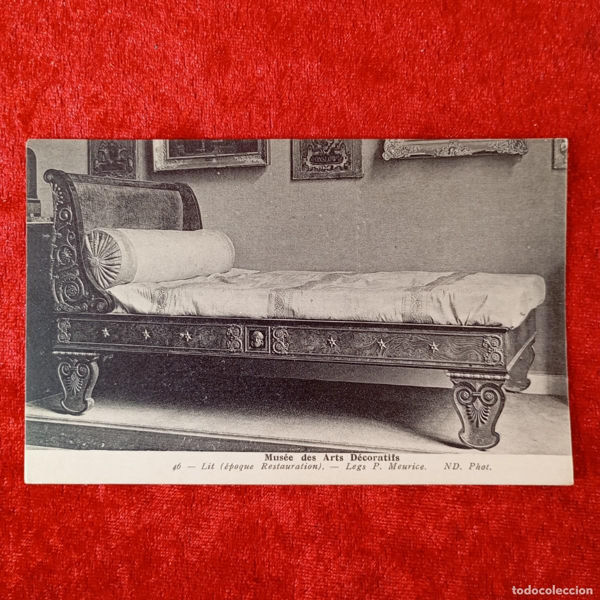 Postales: POSTAL - MUS&Eacute;E DES ARTS D&Eacute;CORATIFS - LIT (&Eacute;POQUE RESTAURATION) - 46 - ND PHOT - RAR&Iacute;SIMA / 1573