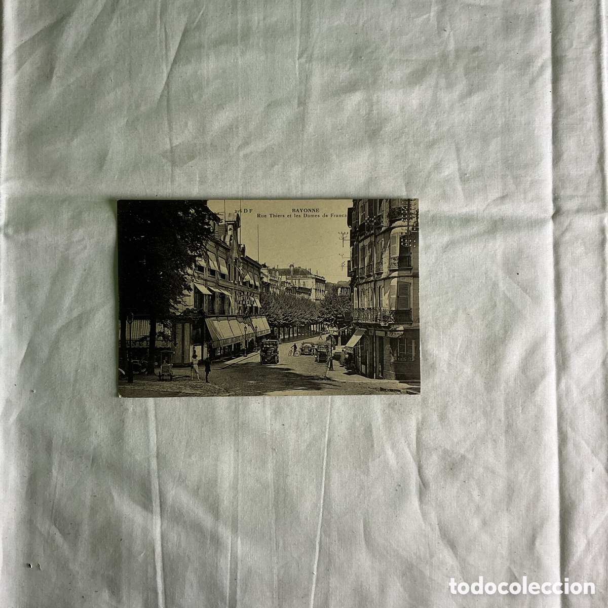 Postales: Postal Bayonne &ndash; Rue Thiers y Dames de France &ndash; Blanco y negro &ndash; Original de la &eacute;poca