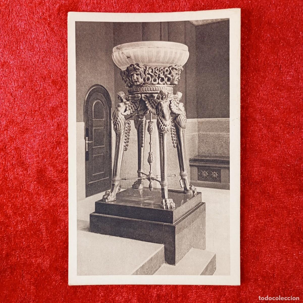 Postales: POSTAL - KREMATORIUM Z&Uuml;RICH - BRONZENER VIERFUSS IM VERSAMMLUGSRAUM - 27077 - RAR&Iacute;SIMA / 1581