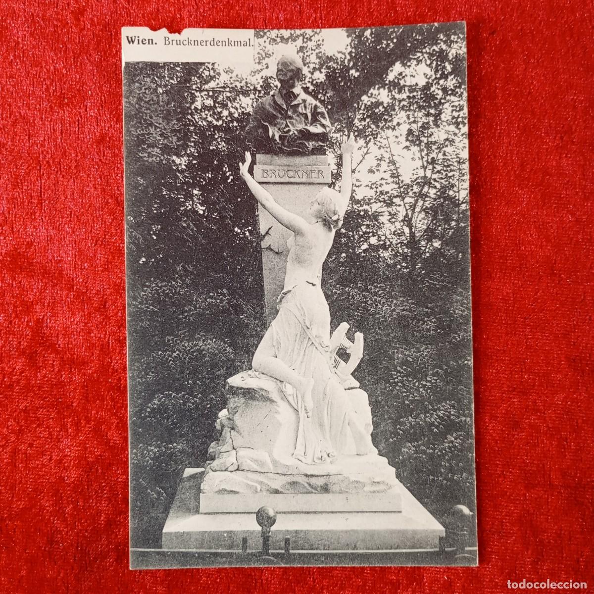 Postales: POSTAL - WIEN - BRUCKNERDENKMAL - B.K.W.I. 247 - RAR&Iacute;SIMA / 1589