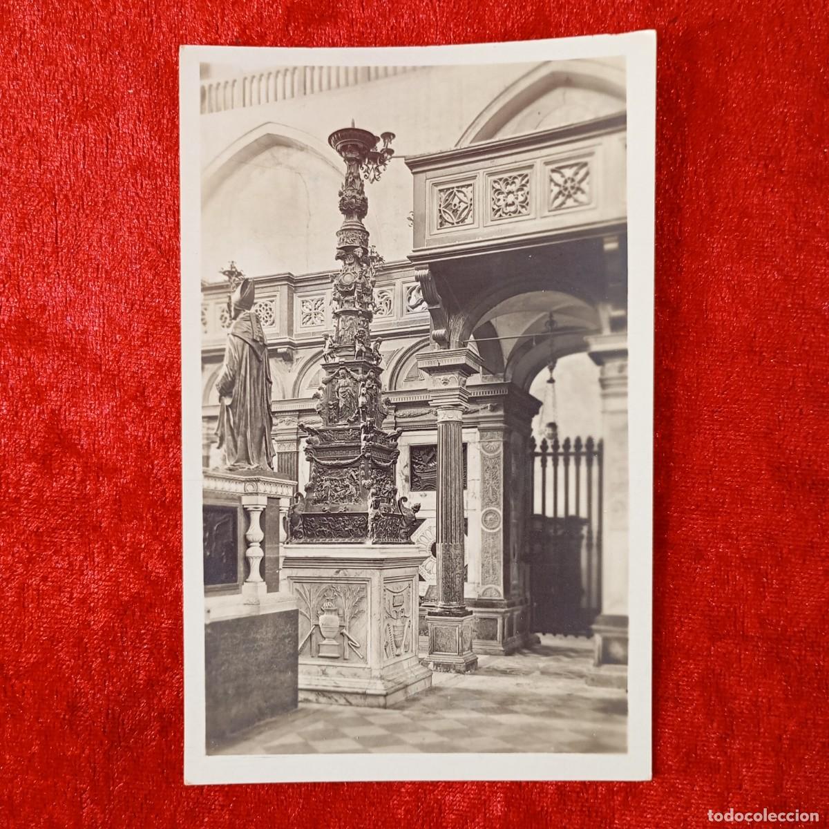 Postales: POSTAL - PADOVA - LA BASILICA DEL SANTO - ALTARE MAGGIORE - CANDELABRO DI BRONZO - RAR&Iacute;SIMA / 1591