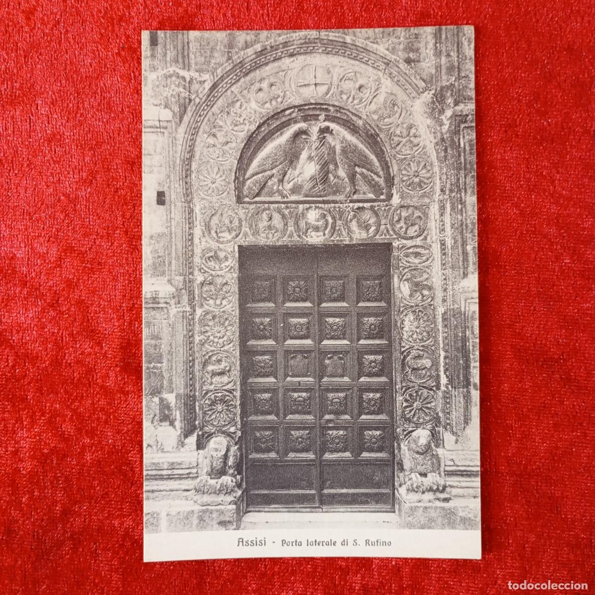 Postales: POSTAL - ASSISI - PORTA LATERALE DI S. RUFINO - 92-74 - EDIT. ROSSI ULISSE - RAR&Iacute;SIMA / 1595