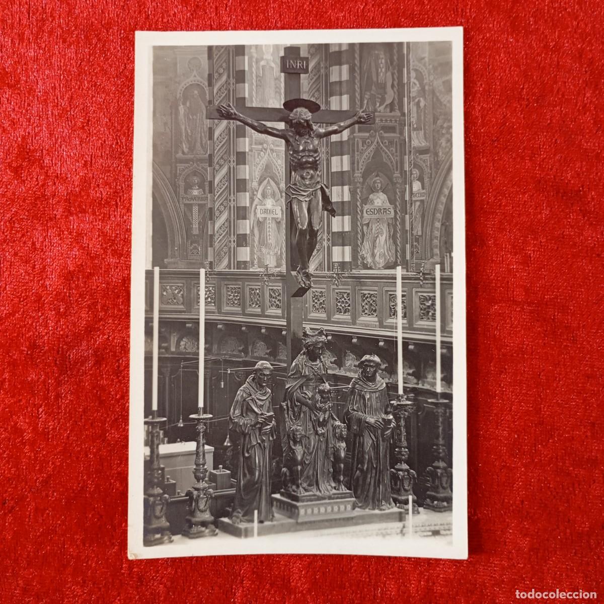 Postales: POSTAL - PADOVA - BASILICA DEL SANTO - ALTARE MAGGIORE - MADONNA E CROCIFISSO - RAR&Iacute;SIMA / 1597