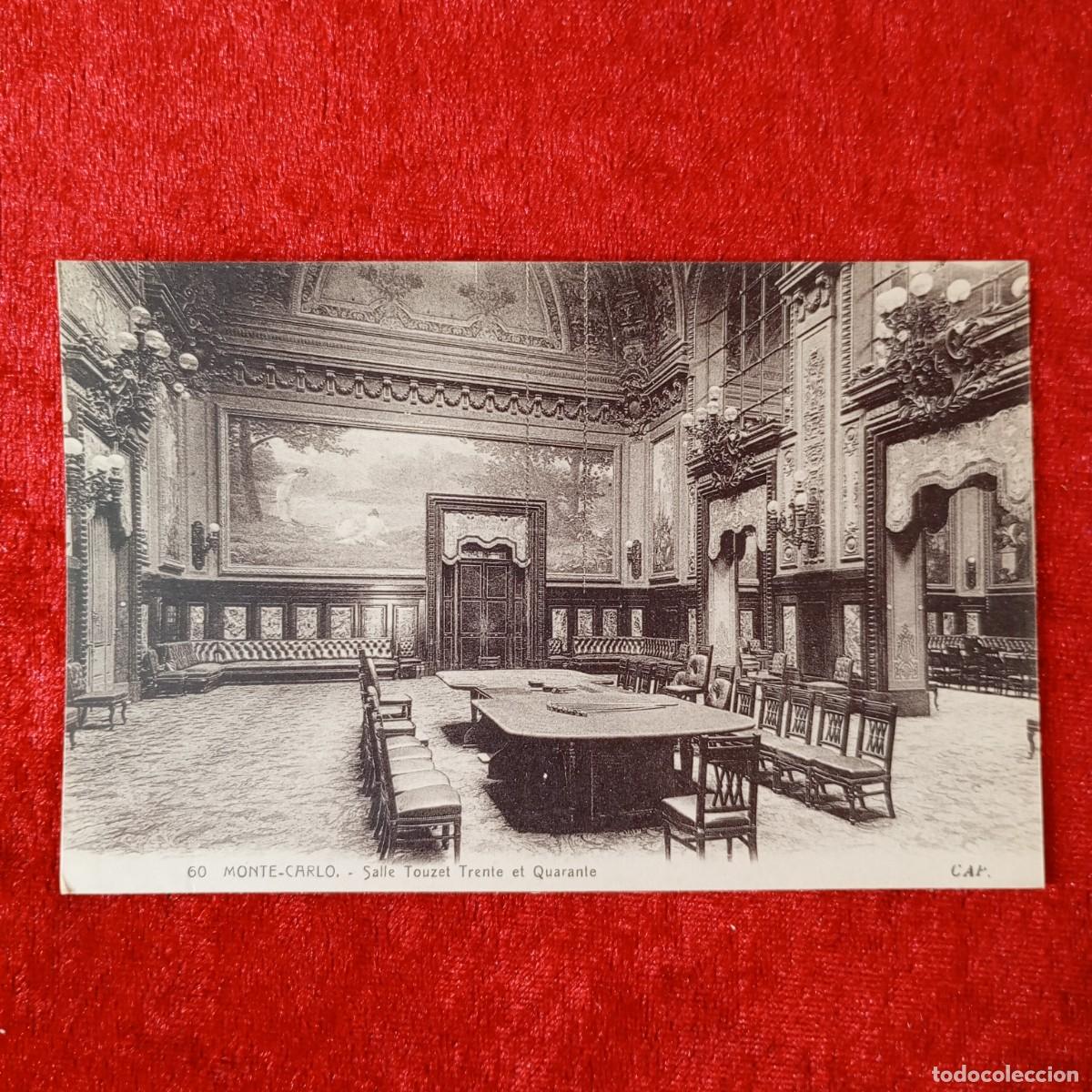 Postales: POSTAL - MONTE-CARLO - SALLE TOUZET TRENTE ET QUARANTE - 60 - RAR&Iacute;SIMA / 1609