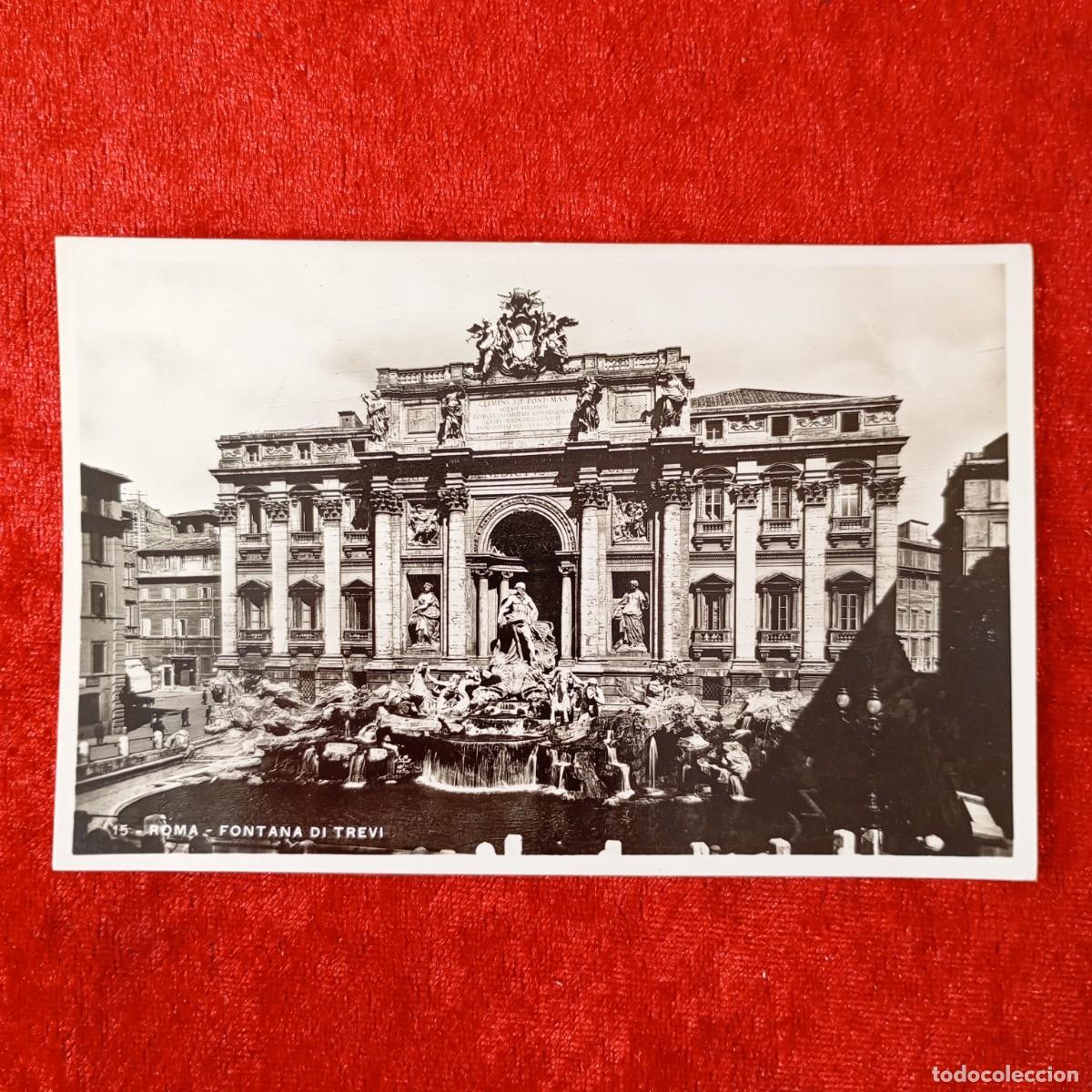 Postales: POSTAL - ROMA - FONTANA DI TREVI - 15 - EDIZ. CAV. ENRICO VERDESI - RAR&Iacute;SIMA / 1619