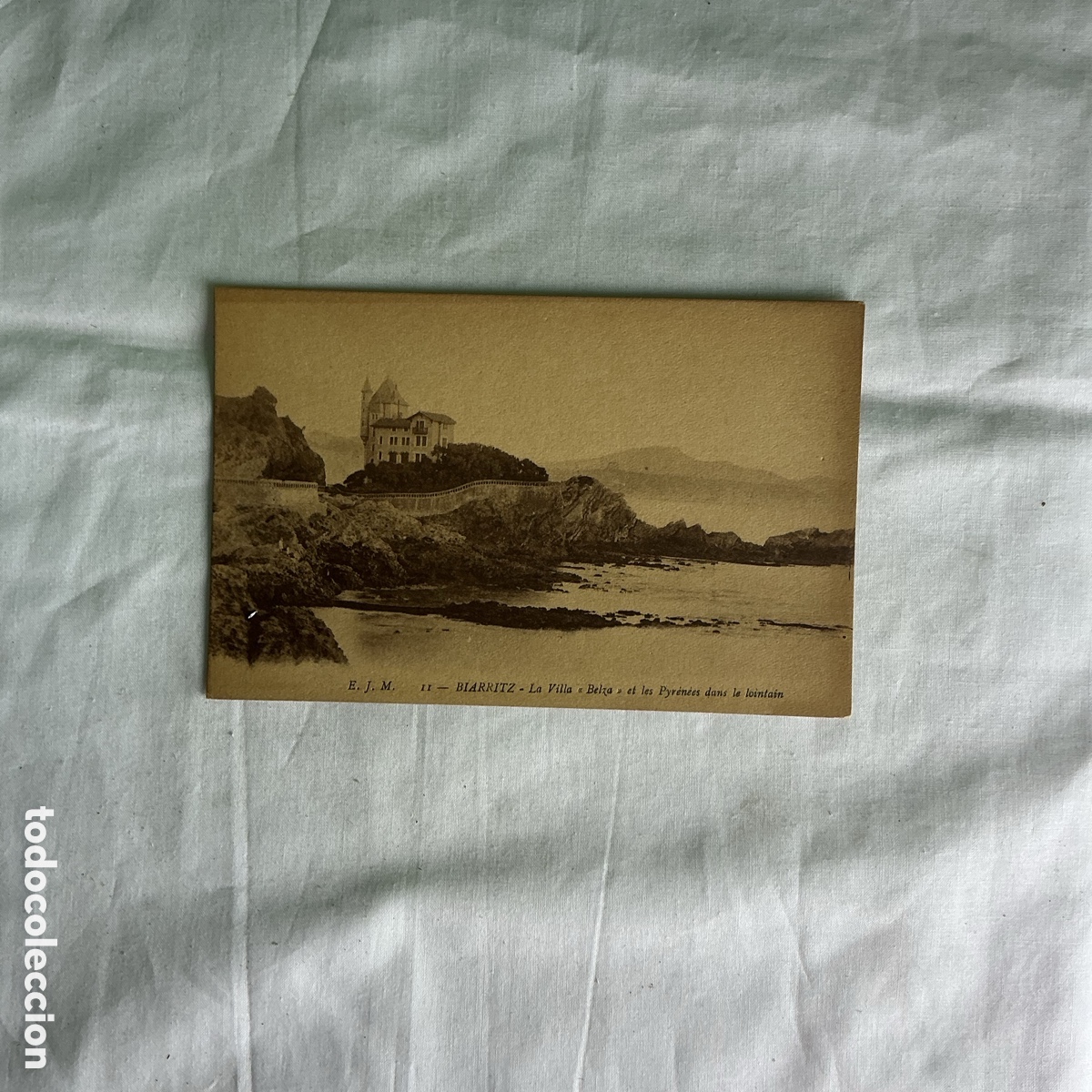 Postales: Postal Biarritz La Villa Belza Blanco y negro Original de la &eacute;poca