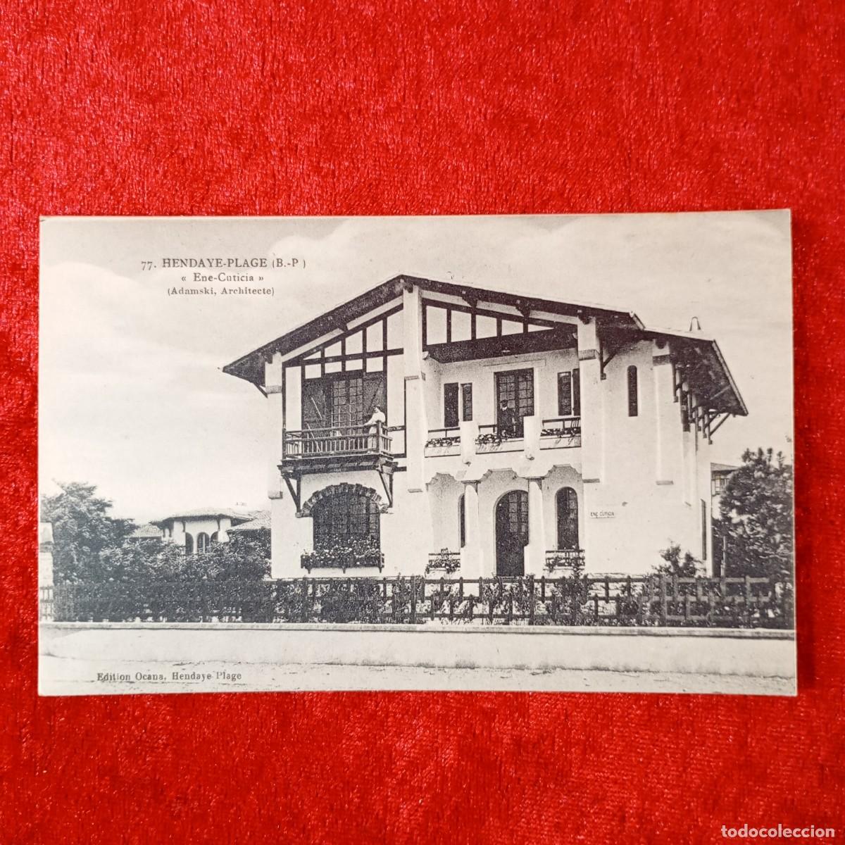 Postales: POSTAL - HENDAYE-PLAGE (B.P.) - &rdquo;ENE-CUTICIA&rdquo; - 77 - EDITIONS OCANA - RAR&Iacute;SIMA / 1635