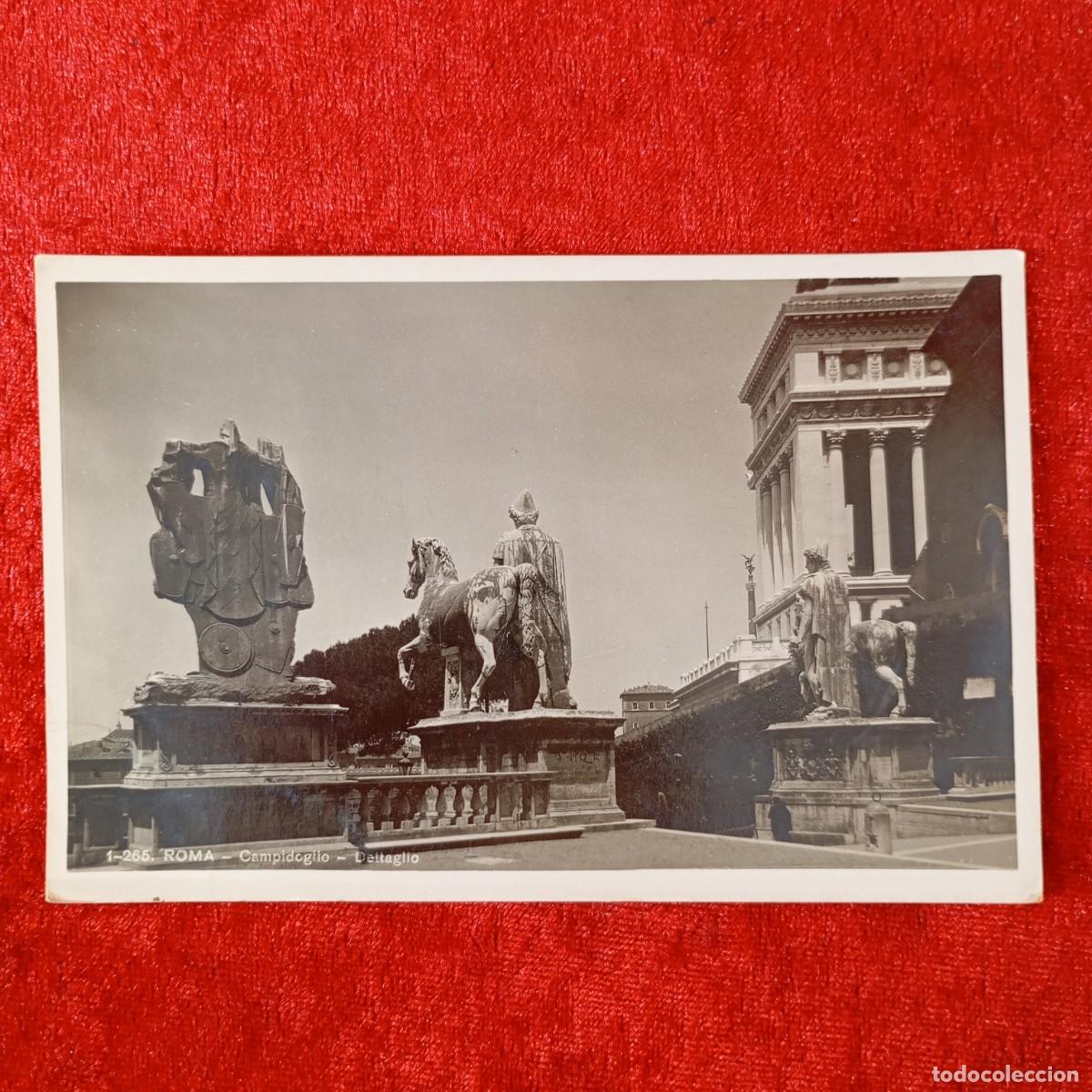 Postales: POSTAL - ROMA - CAMPIDOGLIO - DETTAGLIO - 1-265 - RAR&Iacute;SIMA / 1639
