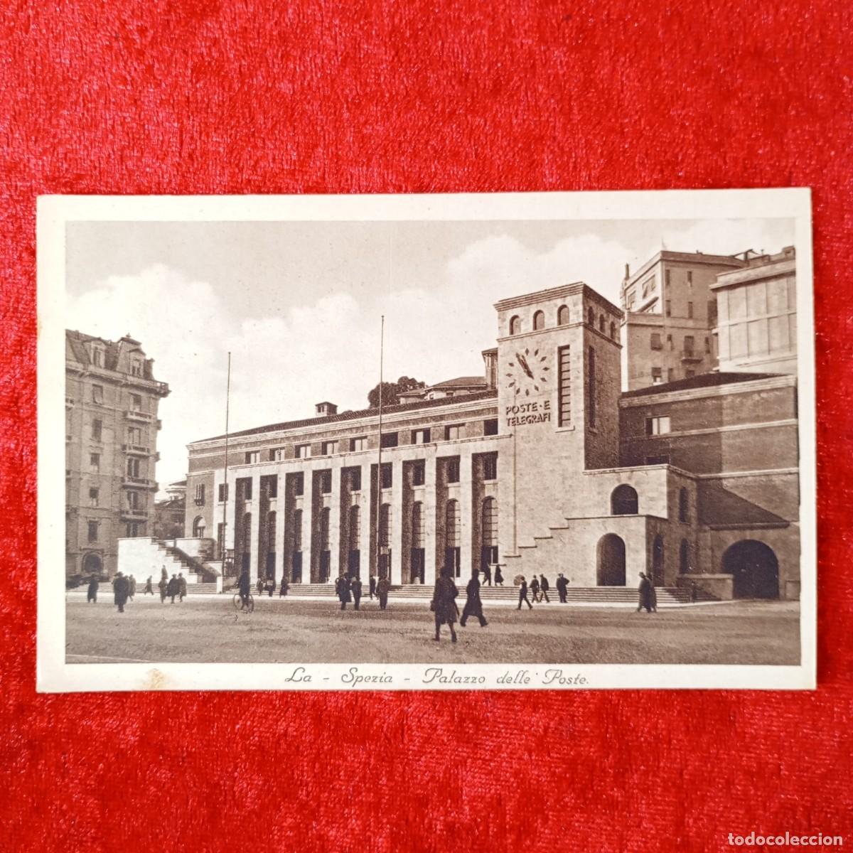 Postales: POSTAL - LA SPEZIA - PALAZZO DELLE POSTE - 1934 - RAR&Iacute;SIMA / 1641