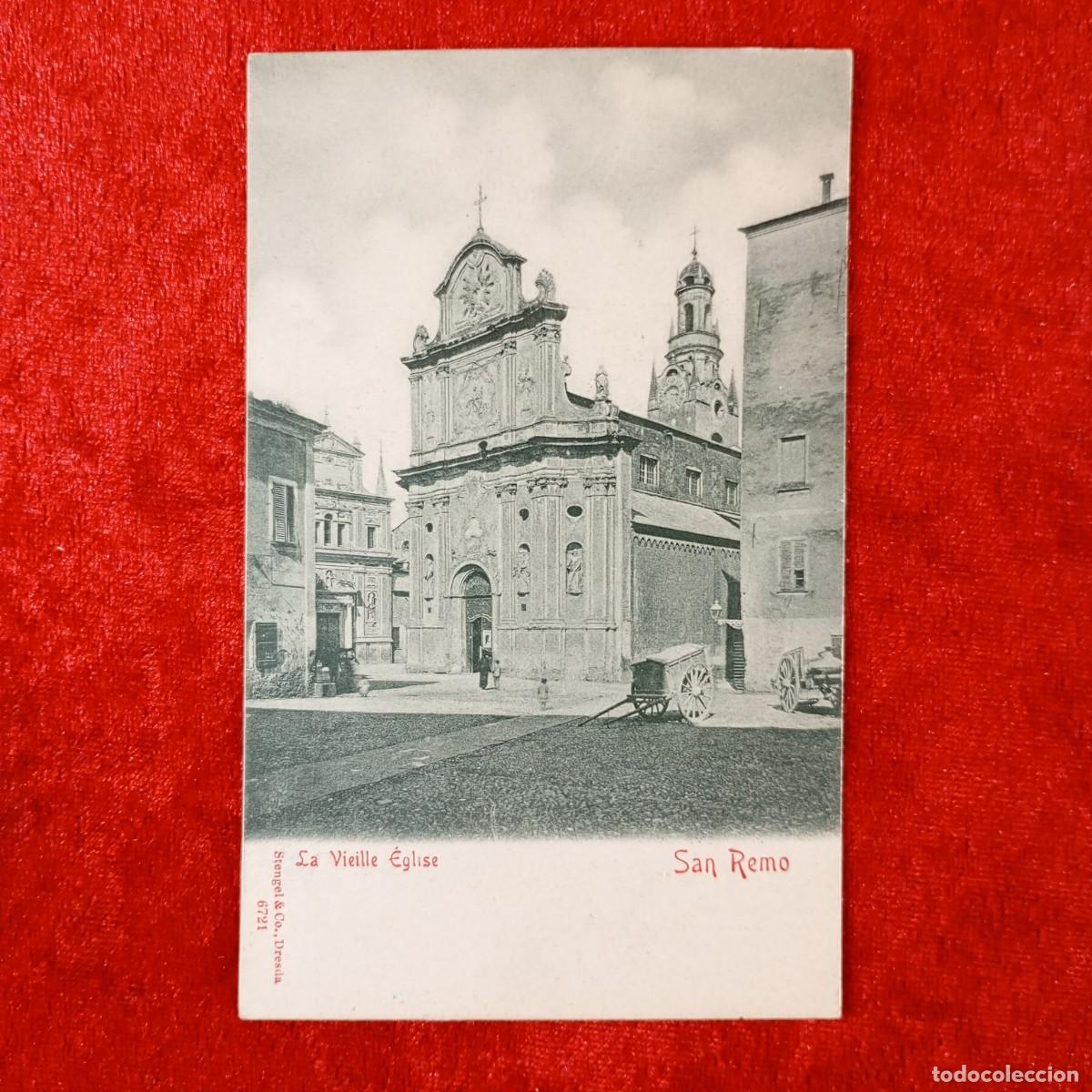 Postales: POSTAL - SAN REMO - LA VIELLE &Eacute;GLISE - STENGEL & CO - 6721 - RAR&Iacute;SIMA / 1656