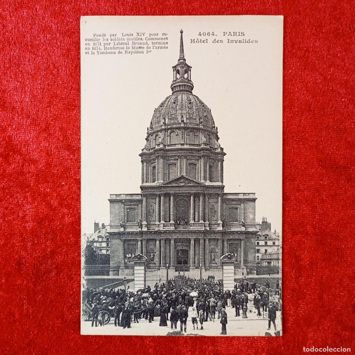Postales: POSTAL - PARIS - H&Ocirc;TEL DES INVALIDES - 4064 - RAR&Iacute;SIMA / 1660