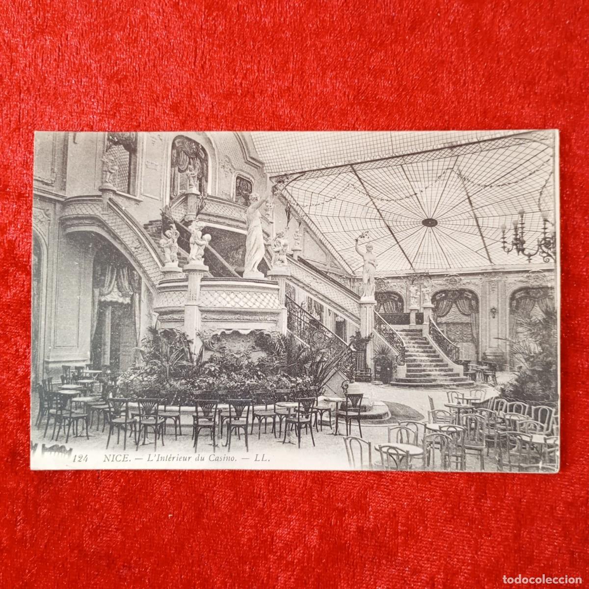 Postales: POSTAL - NICE - L'INT&Eacute;RIEUR DU CASINO - LL. - 124 - RAR&Iacute;SIMA / 1667