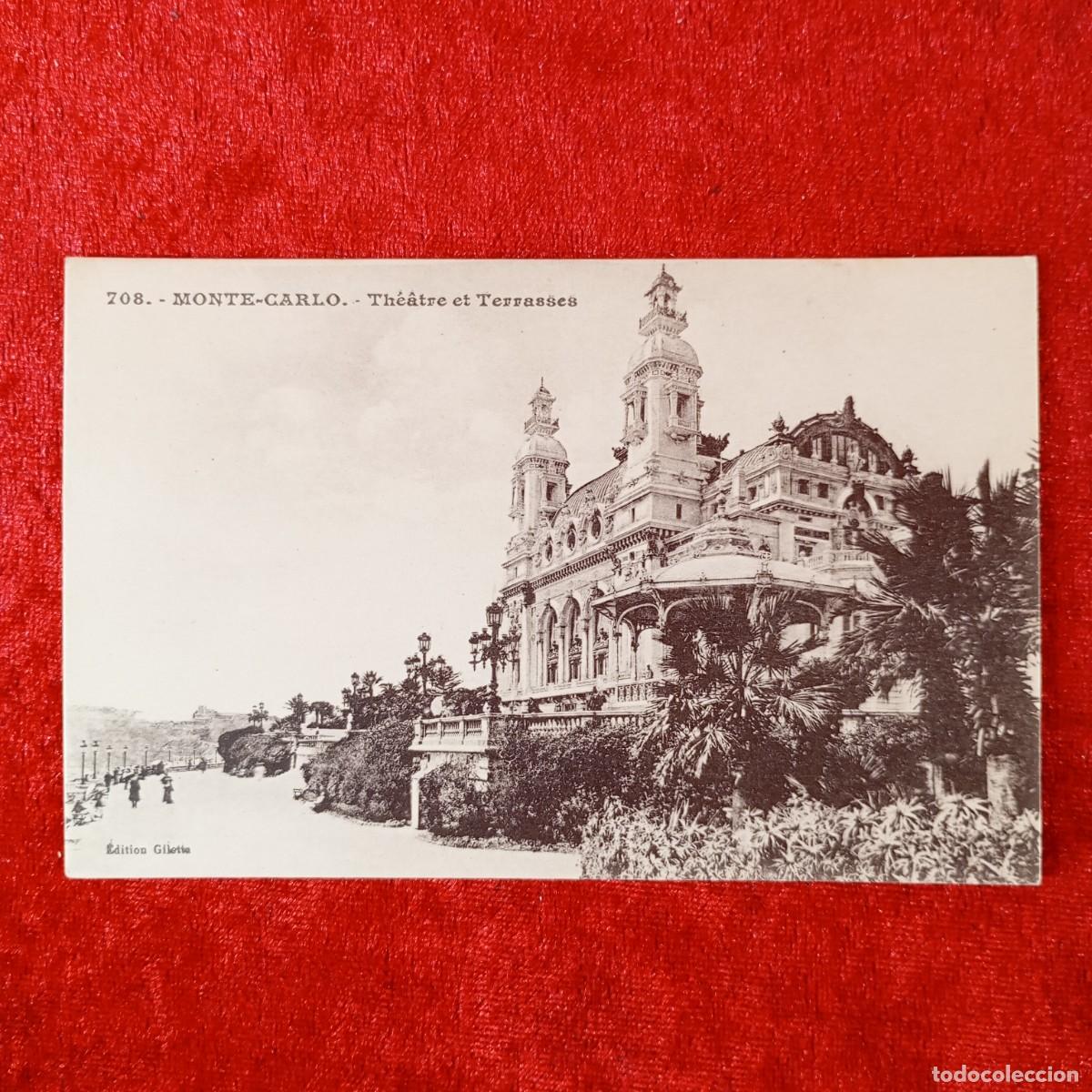 Postales: POSTAL - MONTE-CARLO - TH&Eacute;&Acirc;TRE ET TERRASSES - 708 - GILETTA - RAR&Iacute;SIMA / 1669