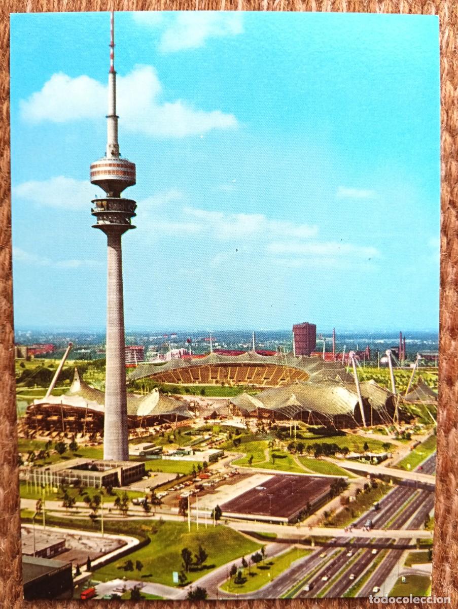 Postales: ALEMANIA - MUNICH - ESTADIO OLIMPICO - TORRE DE COMUNICACIONES