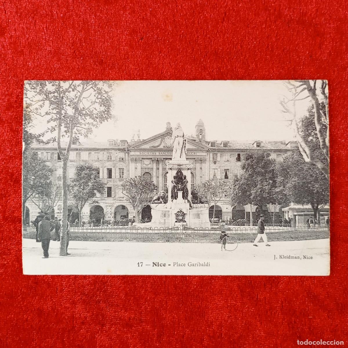 Postales: POSTAL - NICE - PLACE GARIBALDI - 17 - J. KLEIDMAN, NICE - RAR&Iacute;SIMA / 1684