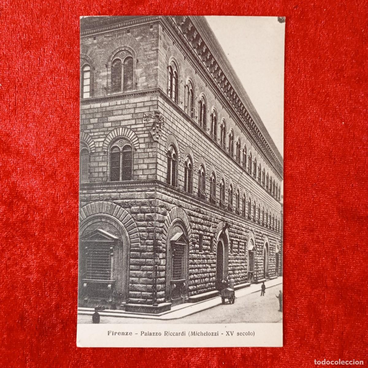 Postales: POSTAL - FIRENZE - PAIAZZO RICCARDI (MICHELOZZI, XV SECOLO) - 8399 - RAR&Iacute;SIMA / 1685