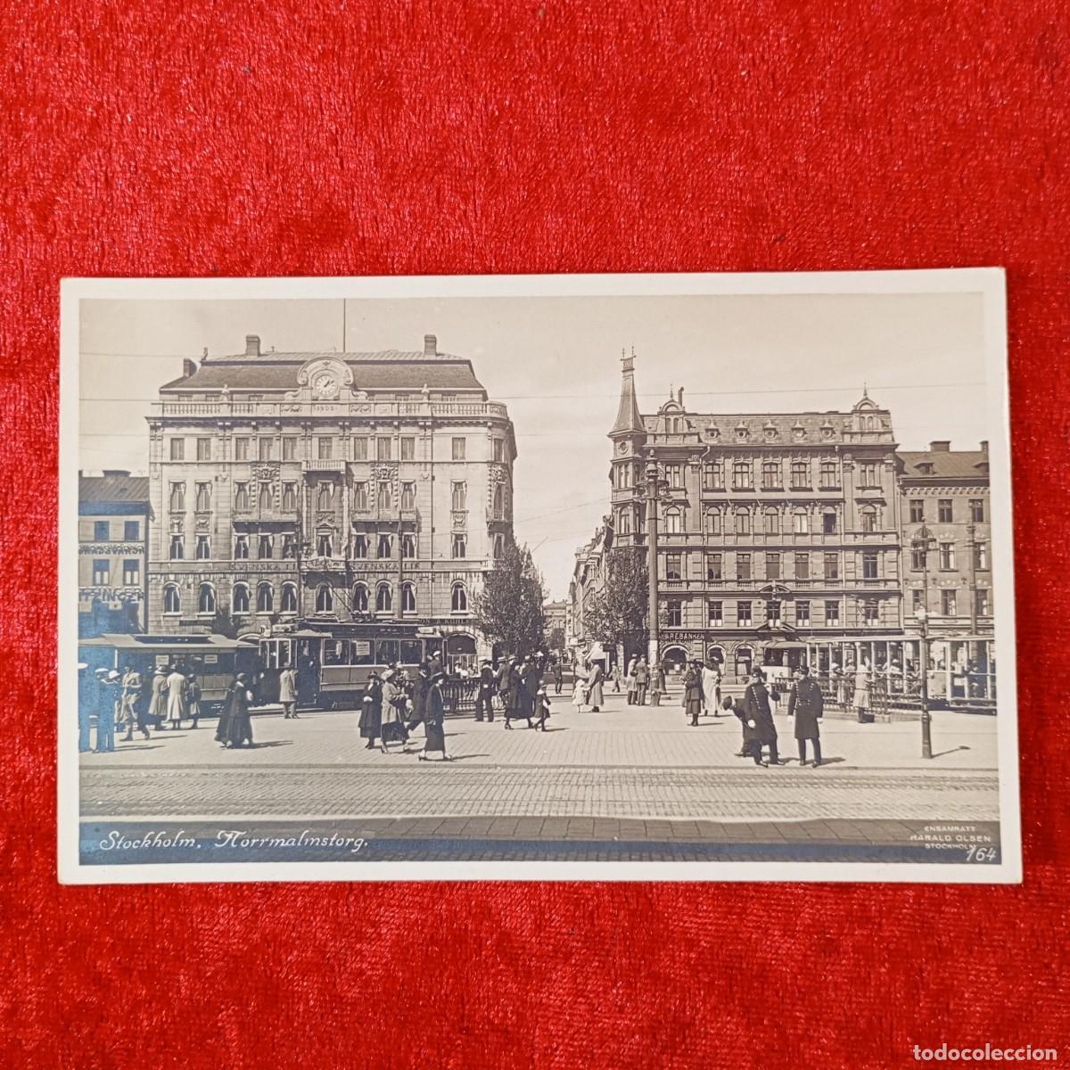 Postales: POSTAL - STOCKHOLM - HORRMALMSTORG - HARALD OLSEN - 164 - RAR&Iacute;SIMA / 1687