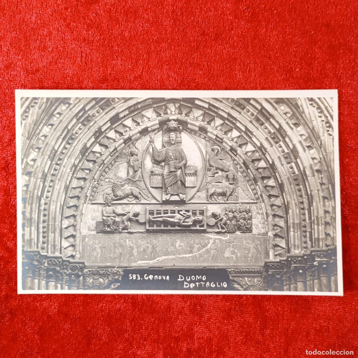 Postales: POSTAL - GENOVA - DUOMO DETTAGLIO - 583 - &rdquo;ELIOS&rdquo; - RAR&Iacute;SIMA / 1696