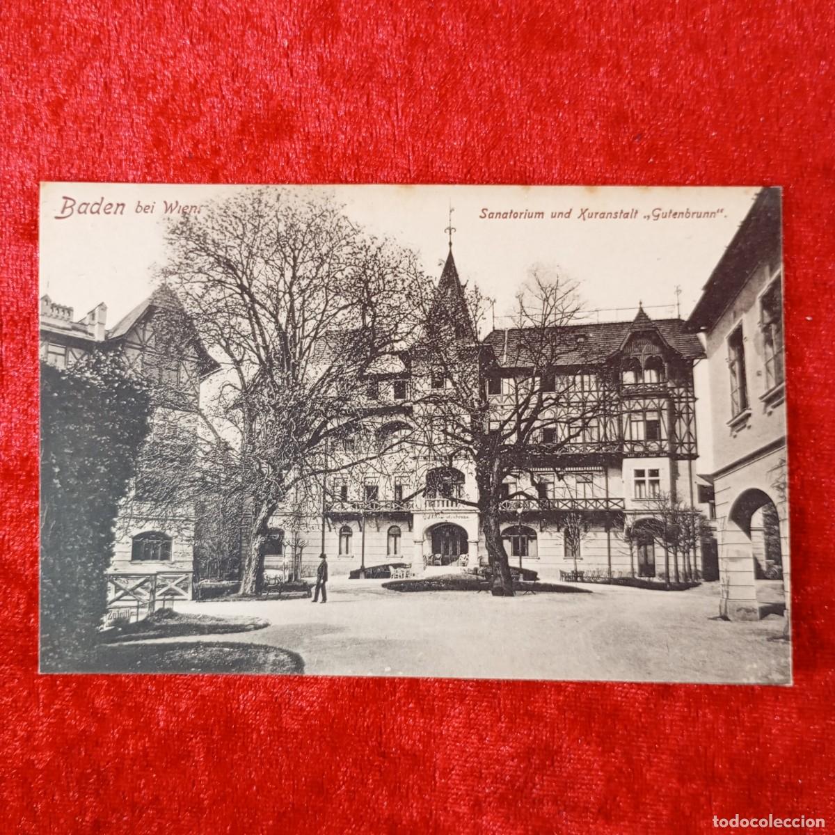 Postales: POSTAL - BADEN BEI WIEN - SANATORIUM UND XURANSTALT - &rdquo;GUTENBRUNN&rdquo; - 18303 - RAR&Iacute;SIMA / 1729