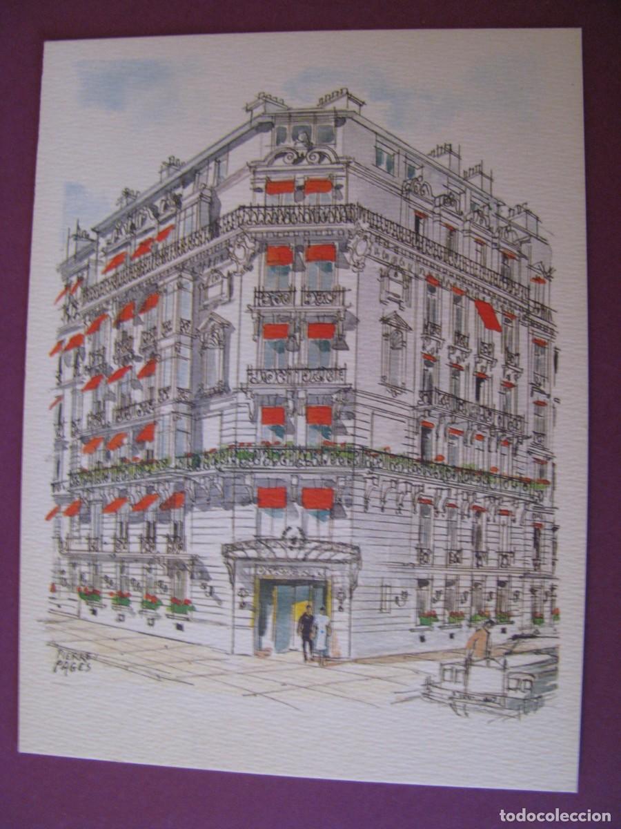 Postales: POSTAL DE HOTEL DE LA TREMOILLE. PARIS, FRANCIA. DIBUJO IL. PIERRE PAGES.