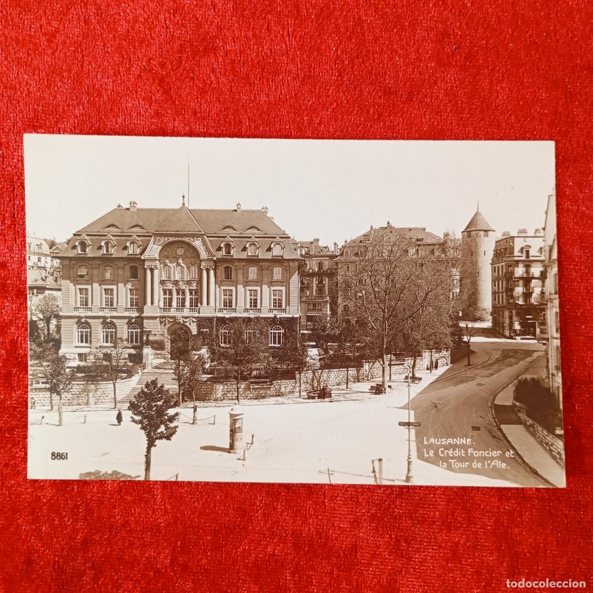 Postales: POSTAL - LAUSANNE - LE CR&Eacute;DIT FONCIER ET LA TOUR DE L'ALE - 8861 - PERROCHET-MATILE- RAR&Iacute;SIMA / 1739