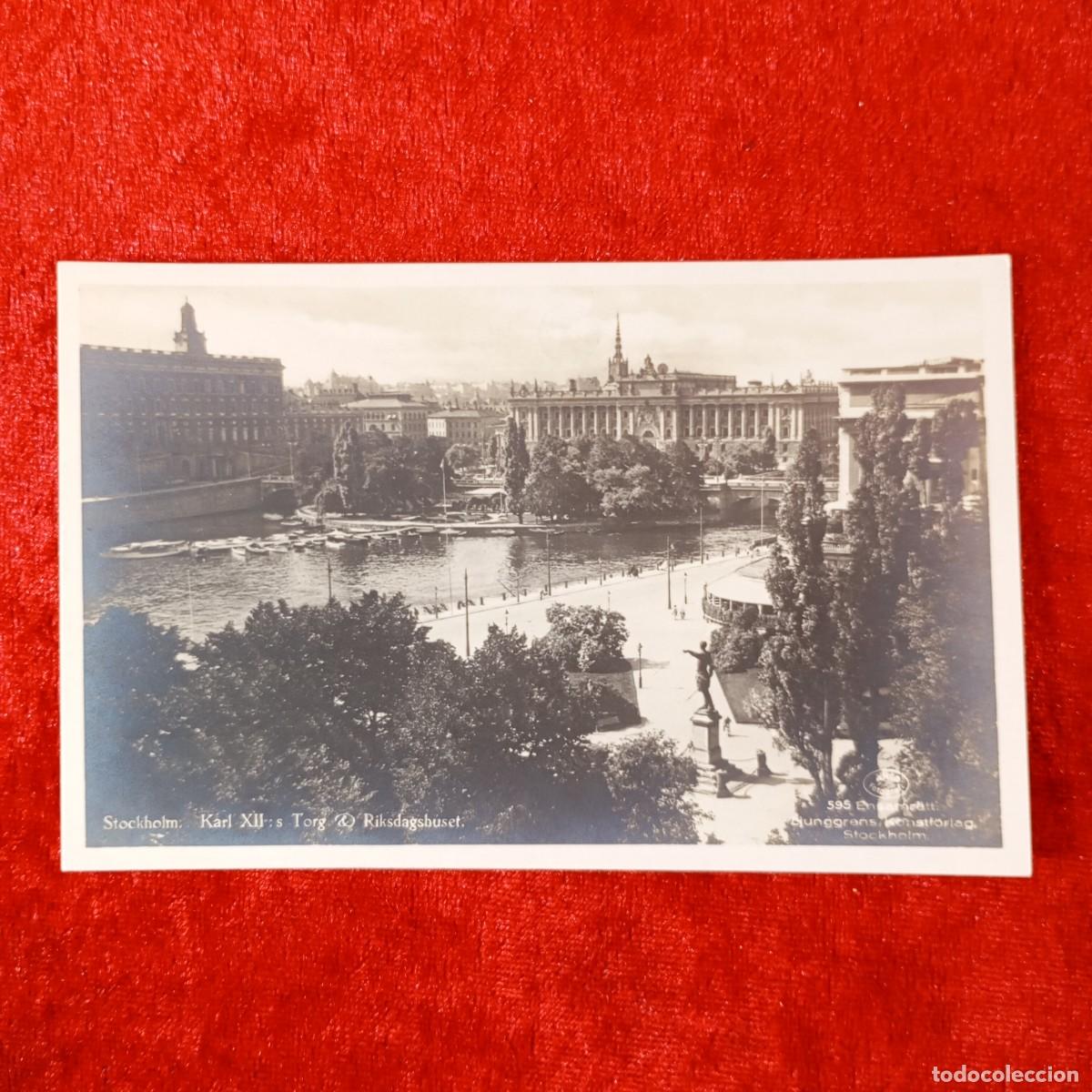 Postales: POSTAL - STOCKHOLM - KARL XII - NR. 595 - RAR&Iacute;SIMA / 1754