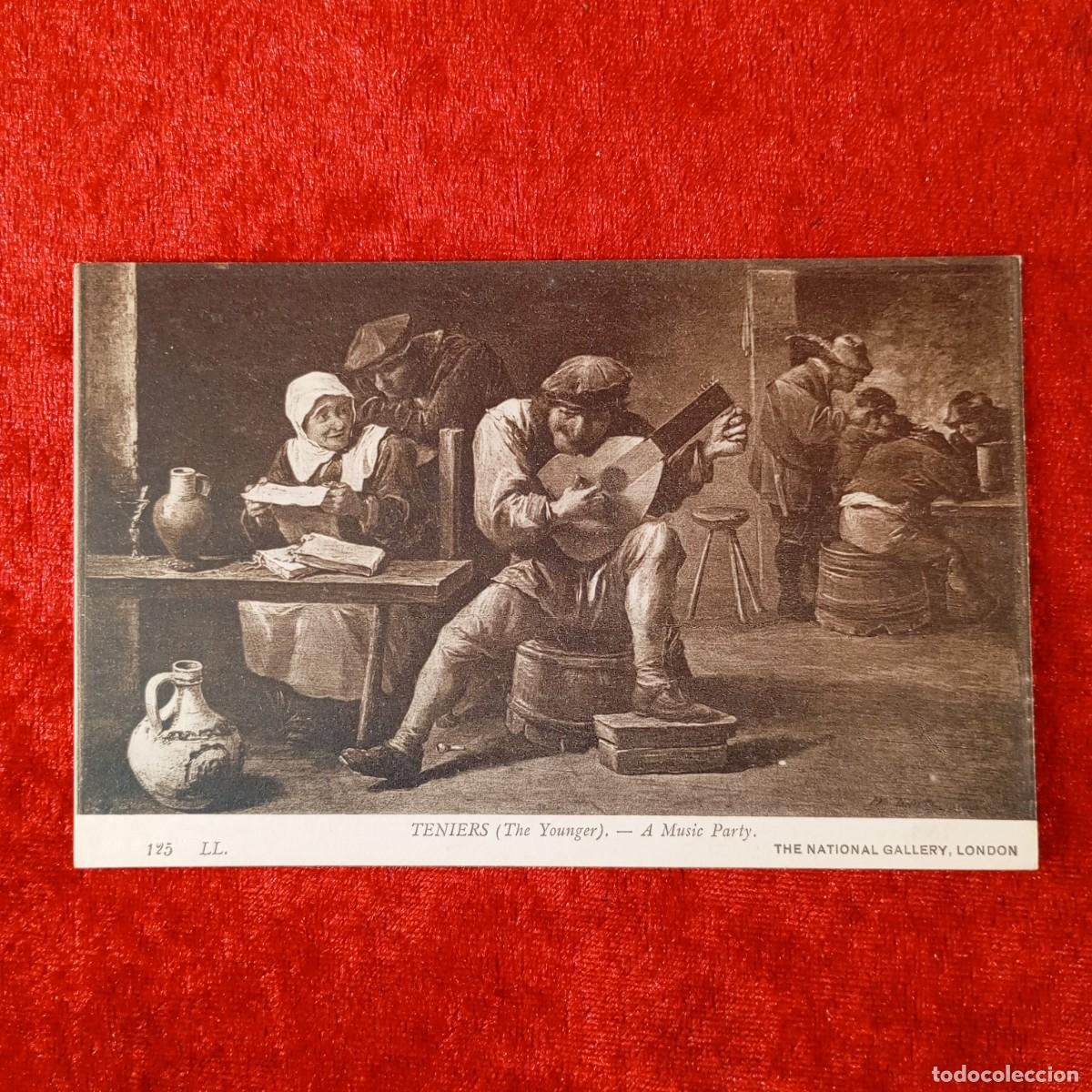 Postales: POSTAL - TENIERS (THE YOUNGER) - A MUSIC PARTY - THE NATIONAL GALLERY - 125 - RAR&Iacute;SIMA / 1760