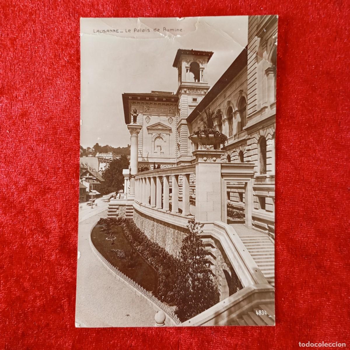 Postales: POSTAL - LAUSANNE - LE PALAIS DE RUMINE - 4834 - PERROCHET-MATILE - RAR&Iacute;SIMA / 1772