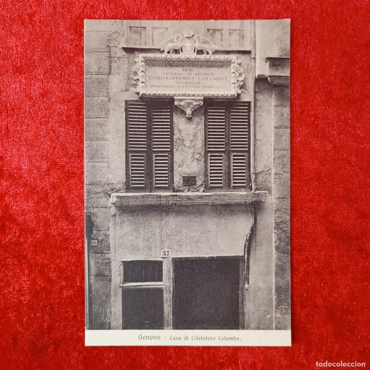 Postales: POSTAL - GENOVA - CASA DI CRISTOFORO COLOMBO - 8624 - BRUNNER & C. - RAR&Iacute;SIMA / 1785