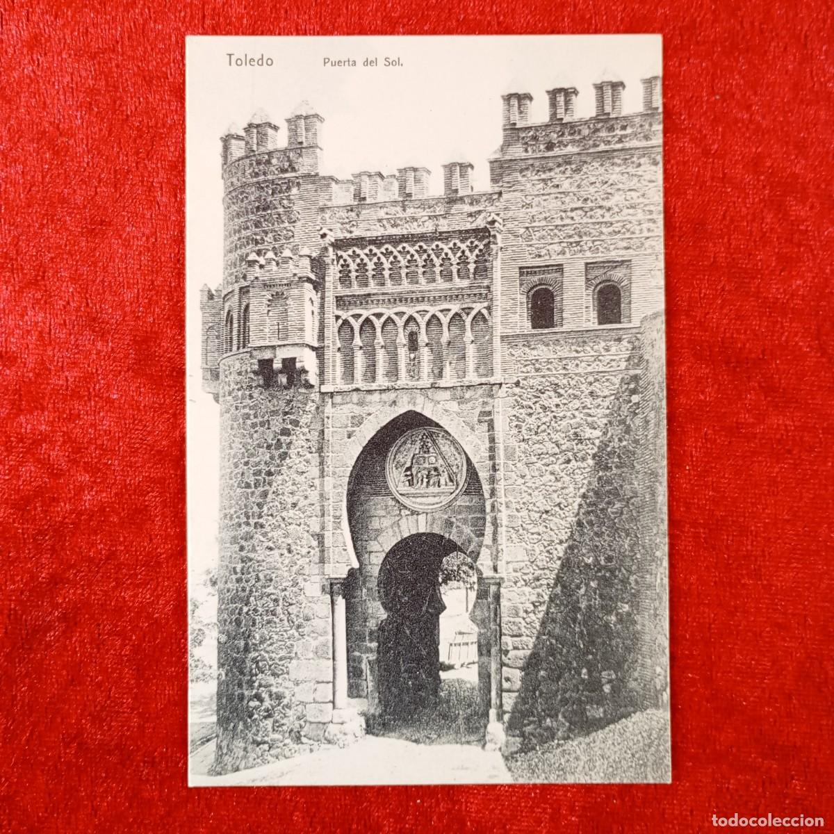 Postales: POSTAL - TOLEDO - PUERTA DEL SOL - ALCAL&Aacute; 2 - MADRID 43 - RAR&Iacute;SIMA / 1799